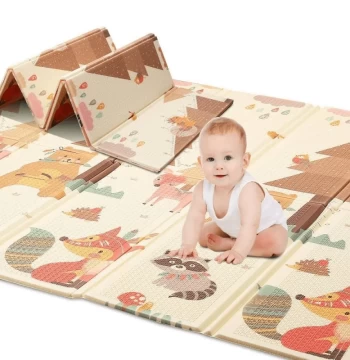PISO DE JUEGO PLEGABLE DE 0.8 CM PARA NIÑOS Y BEBE
